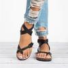 Fashion Multi Colored Womens Sandals with Open Toe Straight Buckle Strap Non Slip Wear-resistant 2025 New Summer Outdoor PU Flat Sandals