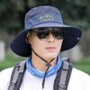Men's Summer Sun Hat with Wide Brim, Breathable and Cool, Anti-UV Face Shield, Ideal for Outdoor and Fishing Activities.
