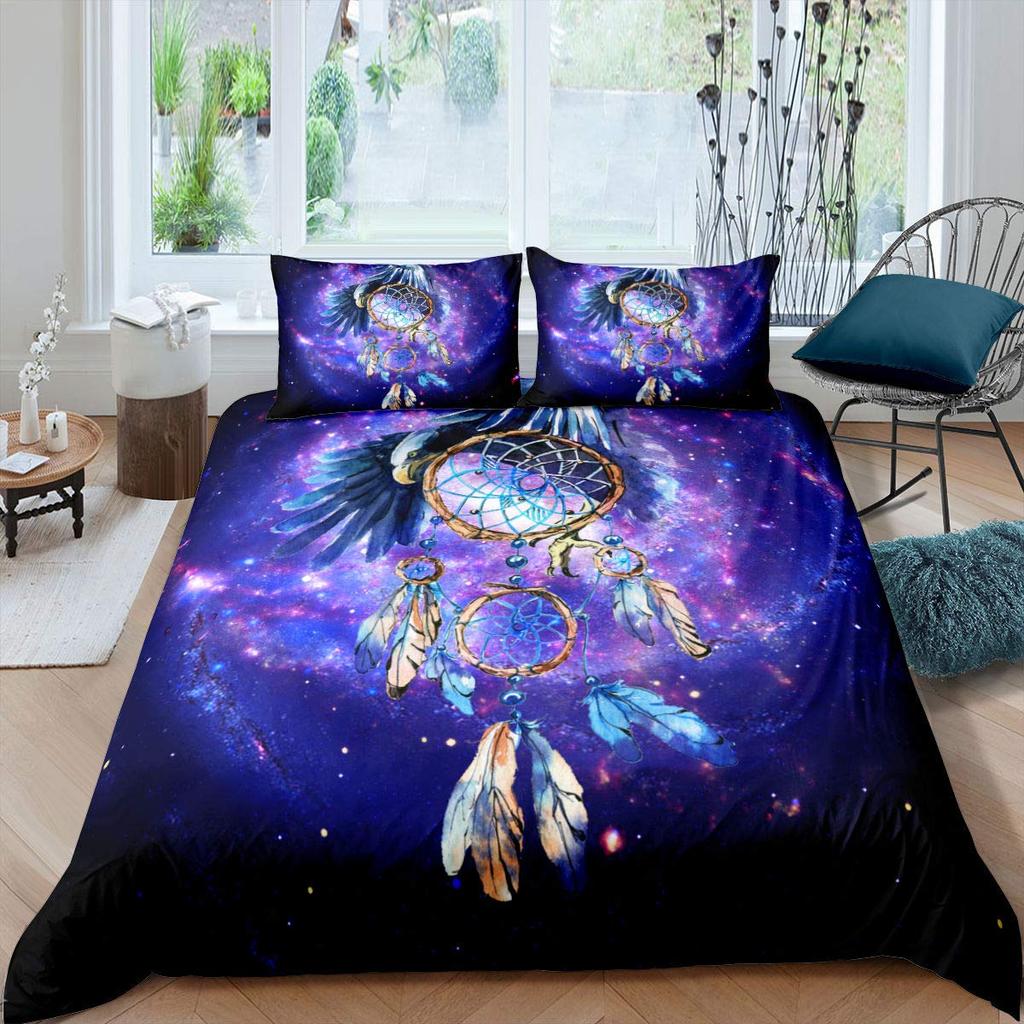 Dreamcatcher Duvet Covers for Kids Teens Queen Quilt Covers Lightweight Down Bedroom Decor 2 Pillowcases 1 Duvet Cover No Quilt