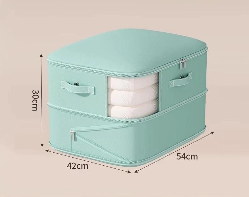 Large-capacity Vacuum Storage Bags for Quilts & Clothes, Transparent Design Dustproof Wardrobe