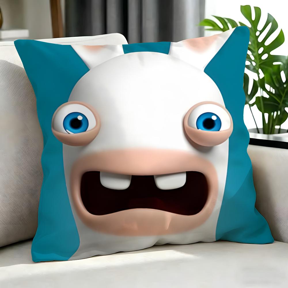 Cartoon Rabbids Invasion Cushion Cover Cushion Cover Set 4Pcs 50X50 45X45 40X40 Pillowcase Decorative Sofa Home Decor