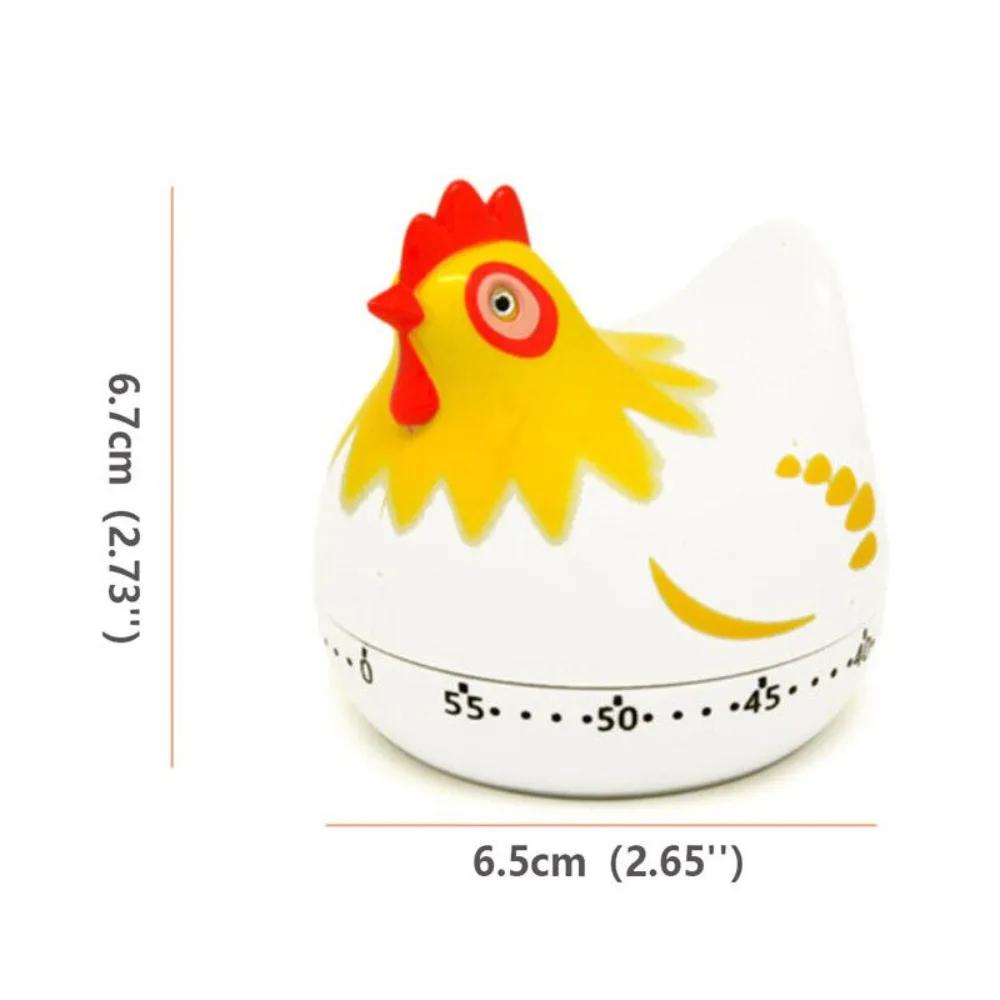 Cartoon-Küken-Timer, Henne-Timer, kreative tägliche Hühneruhr zum Kaffeekochen, Küchen-Countdown-Uhr