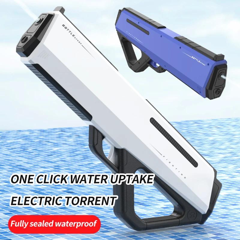 Fully Automatic Watergun Electric Water Gun Summer Outdoor Toys For Children Spraying Guns  Continuous Firing Water Gun Pool Toy