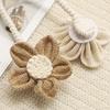 Handmade Crochet Flower Curtain Tieback, No Drilling Window Curtain Holders Ties Backs, Decorative Drape Curtain Holdbacks for Home Bedroom