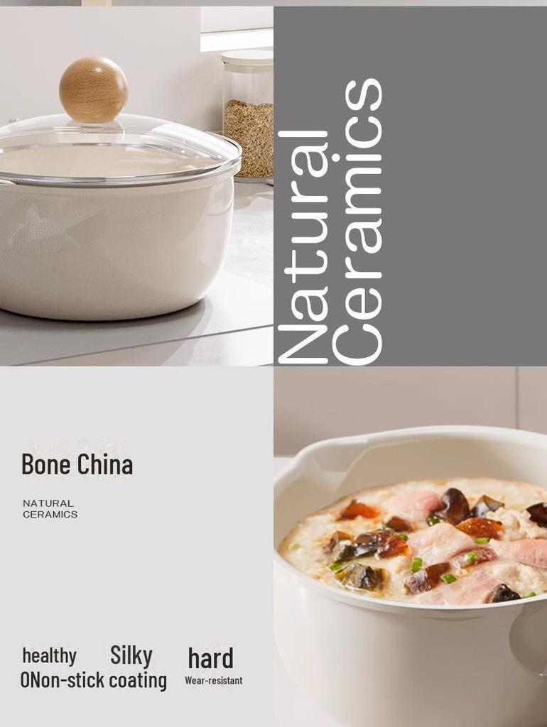 Vielseitiger Milch- und Nudeltopf aus Keramik für den Herd