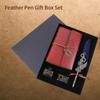 Feather Pen and Ink Set Retro Vintage Quill Pen Calligraphy Writing Signature Dip Pen Fountain Pen