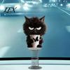 Personalized Car Interior Decors Cute Cat/Dog Dashboard Ornaments, 2D Flat Acrylic Decorations Vivid Cartoon Pet Desktop Ornaments with Self Adhesive