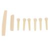 Folk Guitar Nut Saddle ABS with 6pcs Bridge Pin Instrument Accessory Set Kit for Replacement