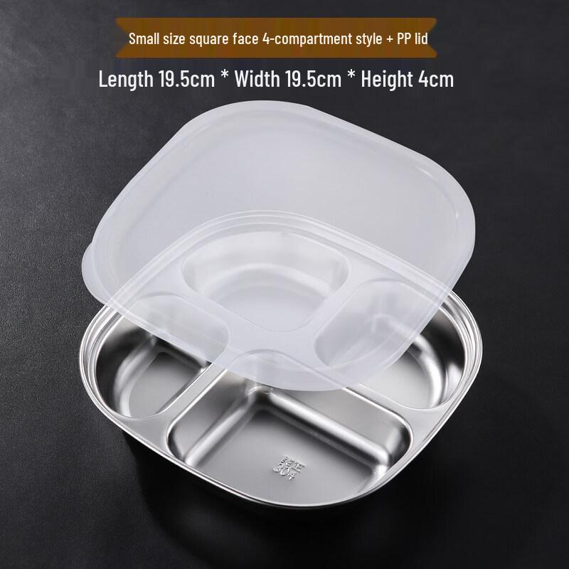 Food-Grade Stainless Steel Divided Lunch Tray