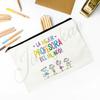 Behind Every Happy Child There Is A Great Teacher Printed Pencil Bag Feamle Makeup Bag Travel Toiletries Bags Gift for Teachers