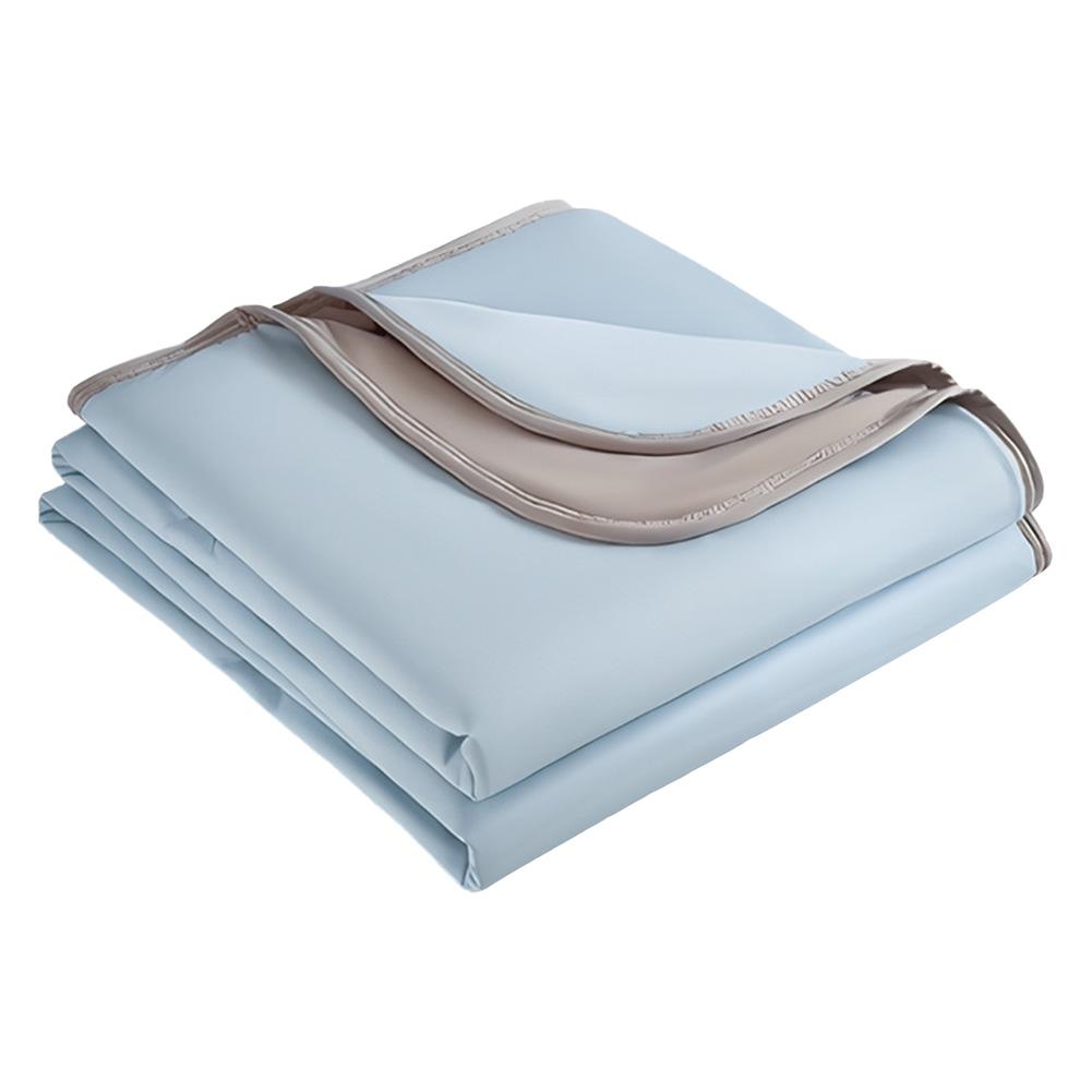 Cold Feeling Quilt Solid Color Lightweight Cooling Quilts Multi-Function Breathable Bedroom Blanket for Home Office