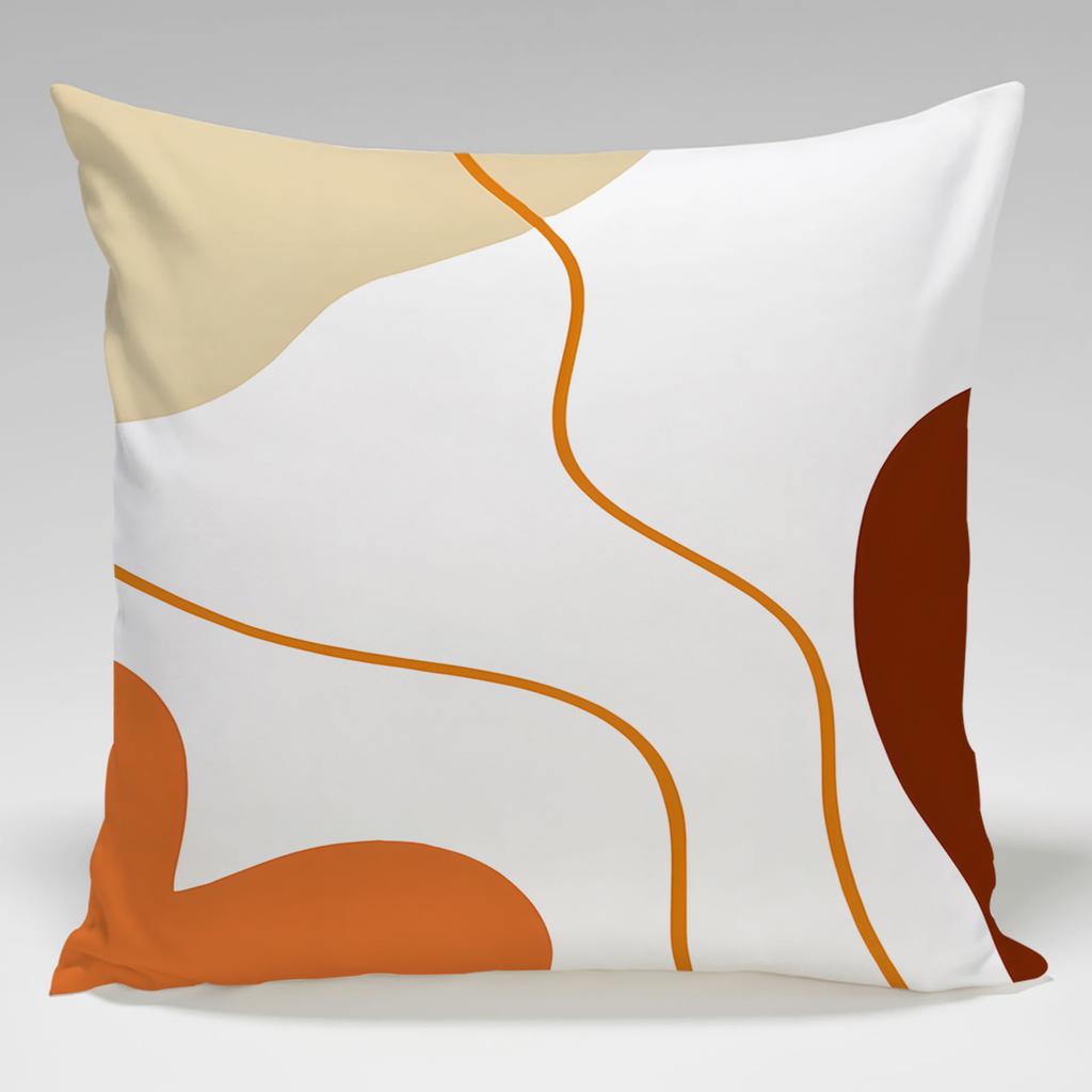 Bohemian Abstract Pattern Throw Pillow Cover With Short Plush Print For Living Room Sofa Decoration Cushion Cover Pillow Covers