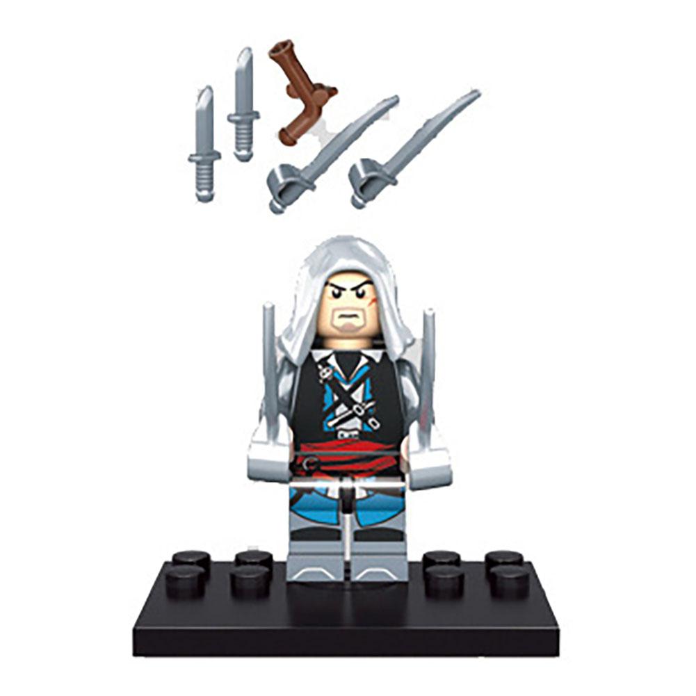 Minifigurines Assassin's Creed Série Kenway Firenze Brique de Construction Assemblée Jouet Rotatif Cadeaux d'Anniversaire pour Enfants