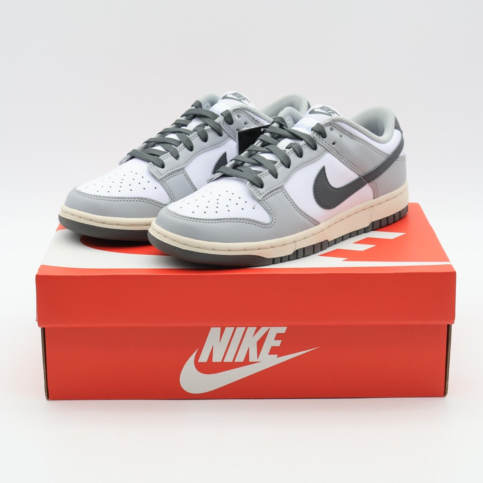 DD1503-117 Nike Dunk Low Белый Светло-Дымчато-Серый (Женский) 6W