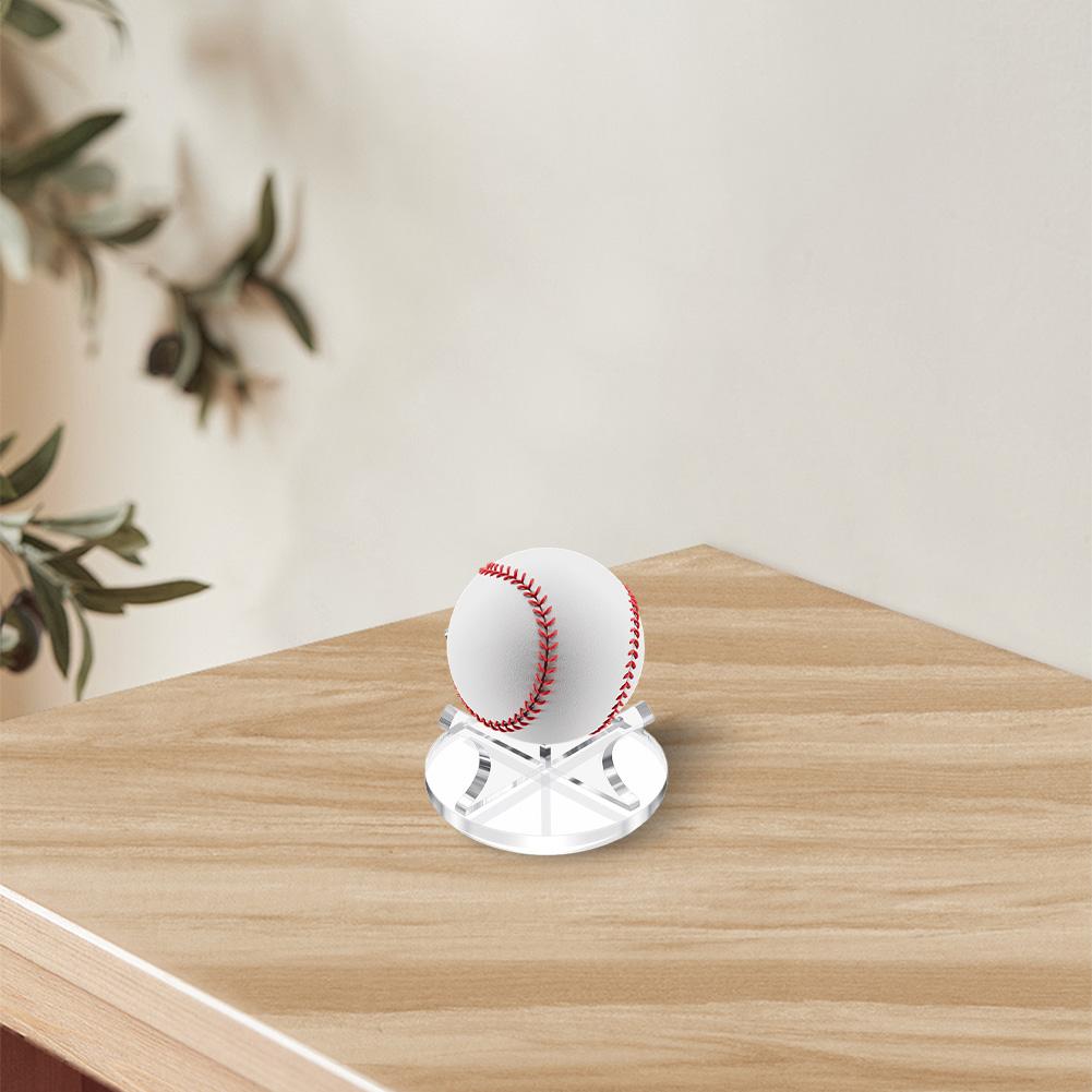 Acrylic Small Ball Stand Holder Clear Ball Display Holder Memorabilia Autograph Baseball Stand for Golf Softball Tennis Ball