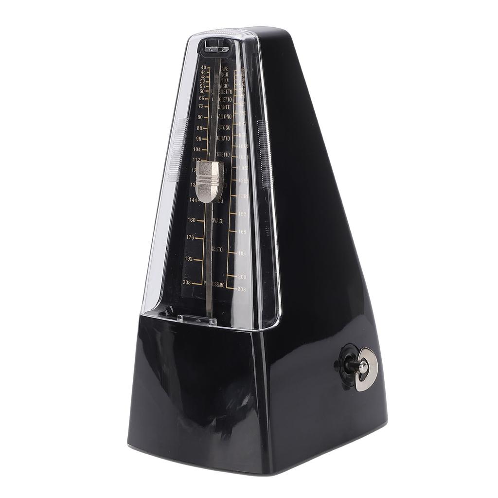 Metronome for Piano Guitar Violin Rhythm Practice Tool No Battery Needed Mechanical Metronome Black