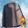 Men's Thickened Lambswool Cotton Jacket for Dad and Grandpa - Warm Winter Outerwear for Middle-Aged and Elderly.