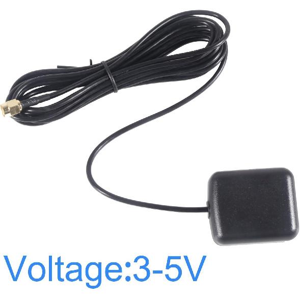 GPS Navigation Antenna with SMA Male Connector Vehicle Waterproof Active GPS Antenna for Car Stereo Head Unit GPS Navigation System Module Truck