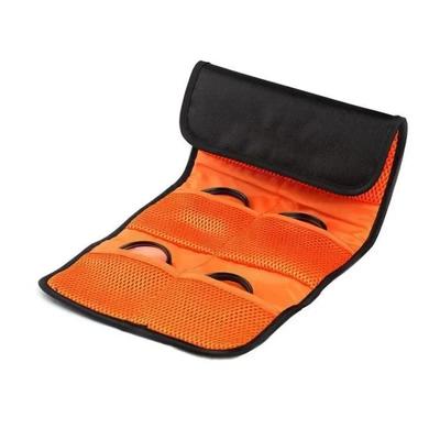 Camera Lens Filter Case, 6 Pockets Pouch Holds 49mm To 77mm Filters For Nd Uv Cpl, Waterproof Filter Wallet Storage Bag Organizer