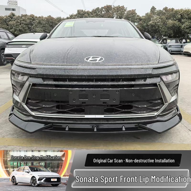 Hyundai Sonata 2024 Front Lip & Side Skirts Set - Anti-Collision Corner Bumpers