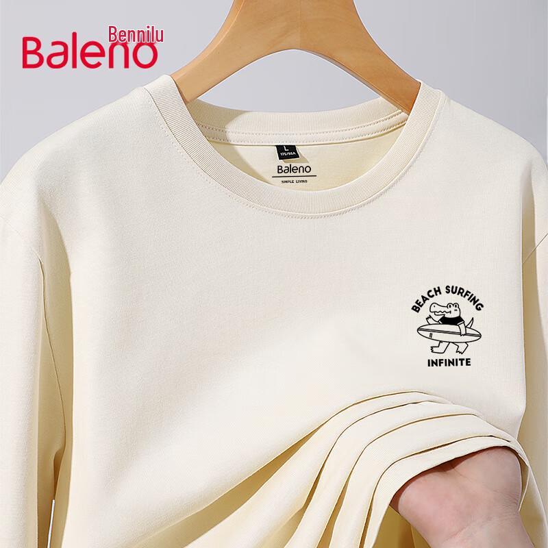 Baleno Heavyweight Pure Cotton Long Sleeve T-Shirt