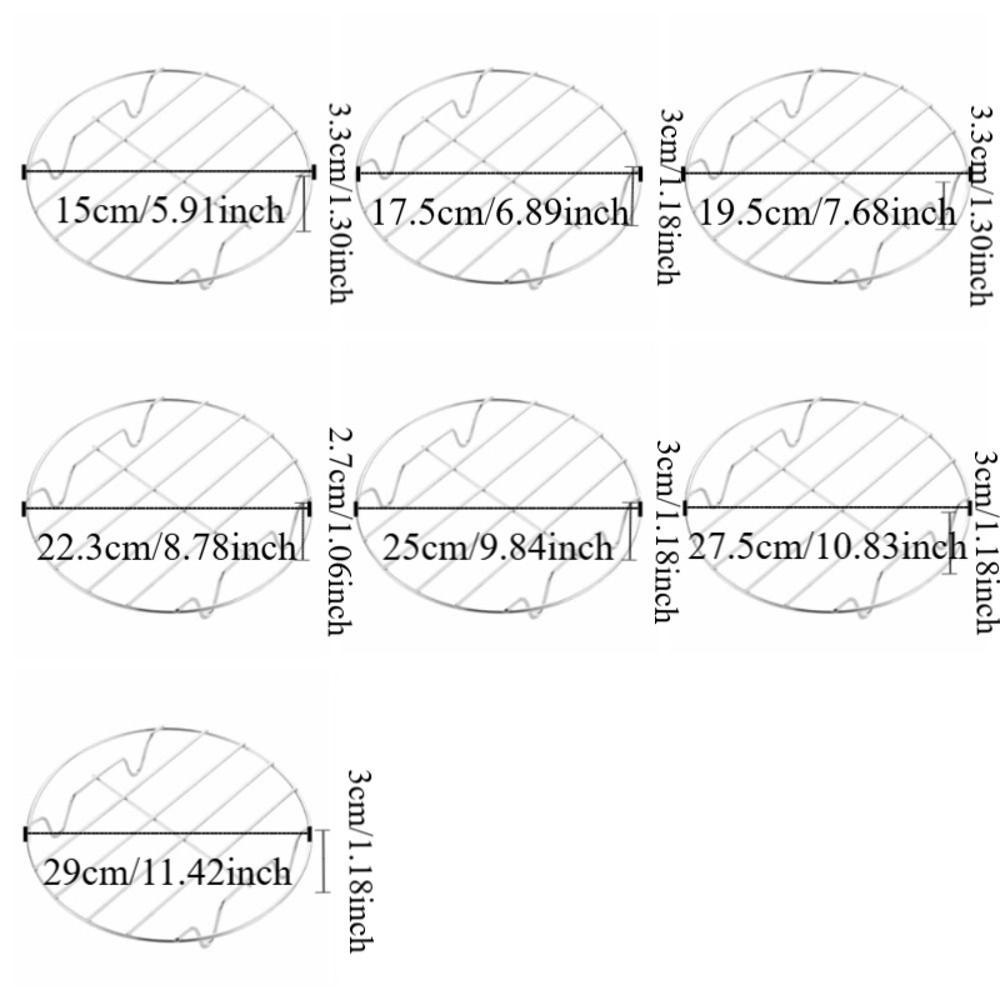Thicken Stainless Steel Steaming Racks Rust-proof Egg Steaming Tray Food Steamer Shelf  Baking