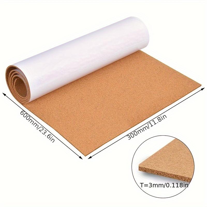 

1pc Self-Adhesive Softwood Rolls Cork Roll Thick Backed Cork Boards Mat For Wall Furnitures Decor Home Accessories