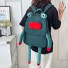New Kawaii Rucksack Cartoon Plush Frog Children's School Backpack Lightweight Large Capacity Book Bags Learning Supplies