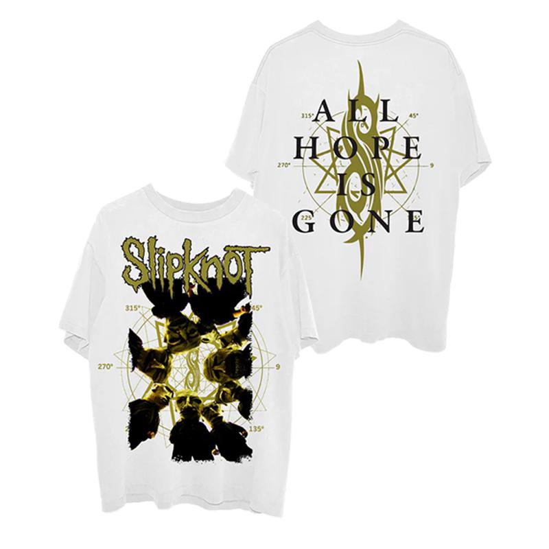 White Portrait SLIPKNOT Dark Gothic Style Band T-Shirt 100% Cotton Graphic Tee Men Women Summer Streetwear Top S разноцветный