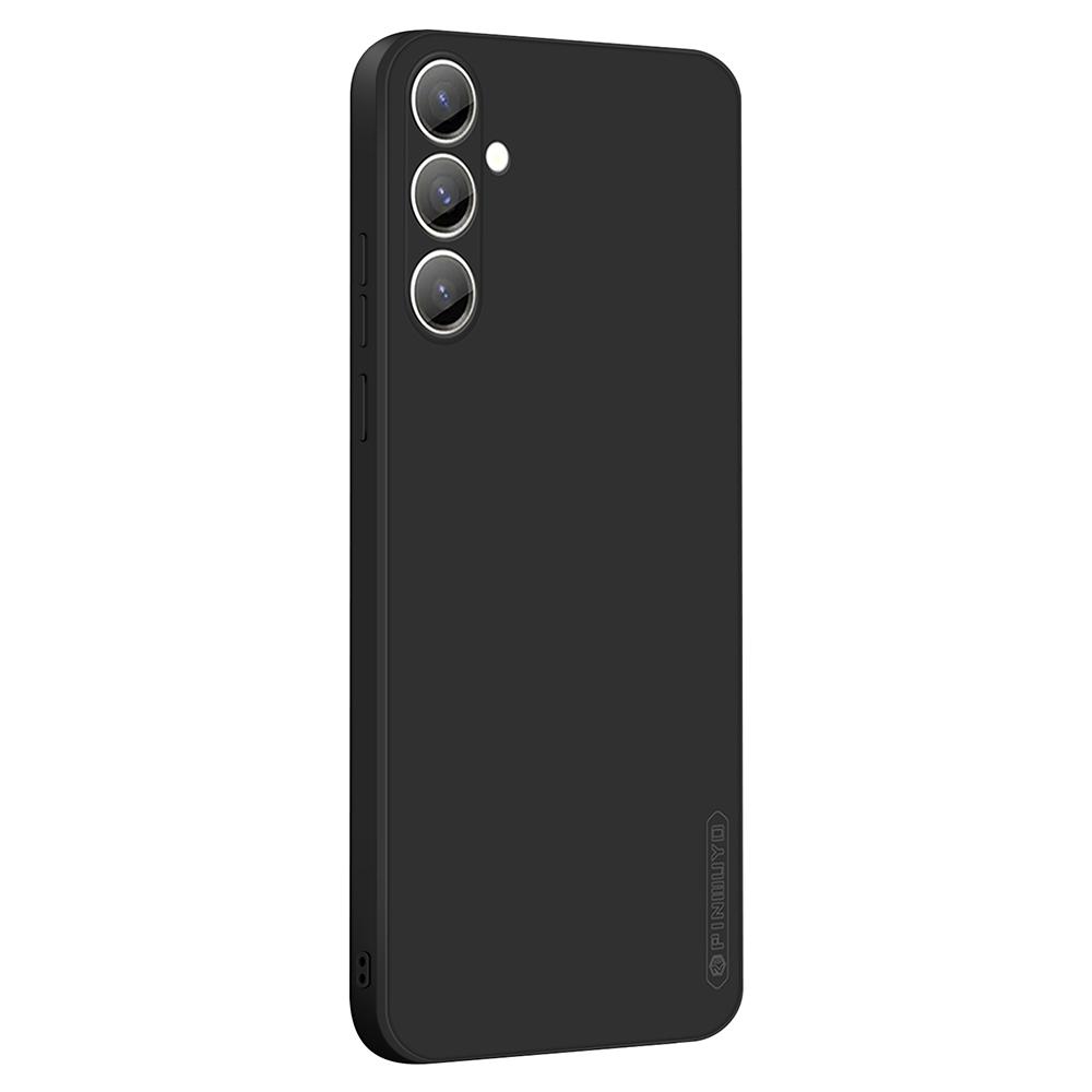 

PINWUYO For Samsung Galaxy S23 FE Phone Back Case Precise Cutouts Soft TPU Phone Cover Black