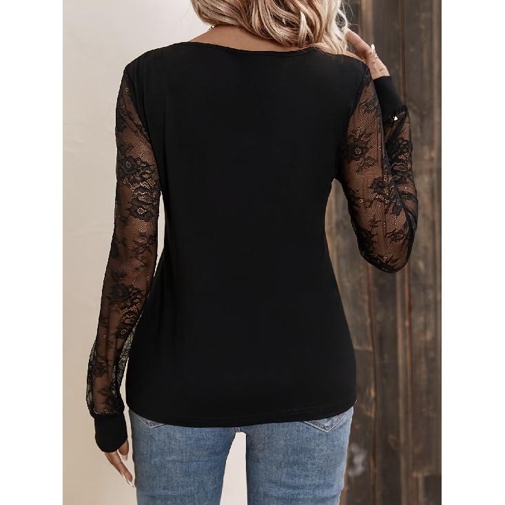 Spring And Autumn New Women'S Versatile Long Sleeve Daily Business Commuter Elegant Comfort Sexy Bottom Shirt Top