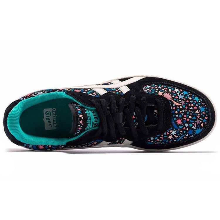 Onitsuka Tiger Gsm Printed Casual Warmth And Slip Resistance Low Top Skate Shoes Women sneaker Black 1182A125-001