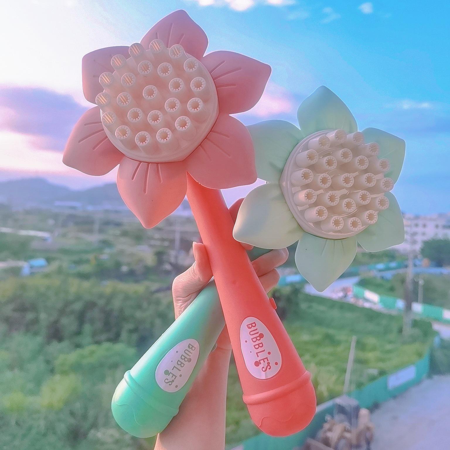 

Машина для пузырей с душем и подсолнухом, сетка с 23 отверстиями, красный пистолет для пузырей Bubble