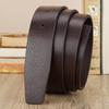 Men's Pin Buckle Leather Headless Belt Strap - Cowhide Waist Trouser Belt