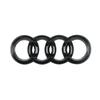 ABS 4 Rings Logo Audi Emblem Car Front Hood Emblem Bonnet Badge Rear Trunk Badge For Audi A3 A4 A5 A6 A7 A1 Q2 Q3 Q5 Q7 Q8 TT
