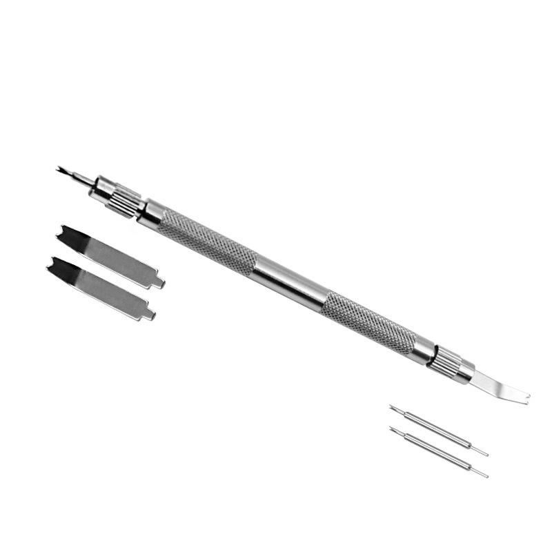 Dual-Ended Watch Band and Spring Bar Removal Tool with Fork Head
