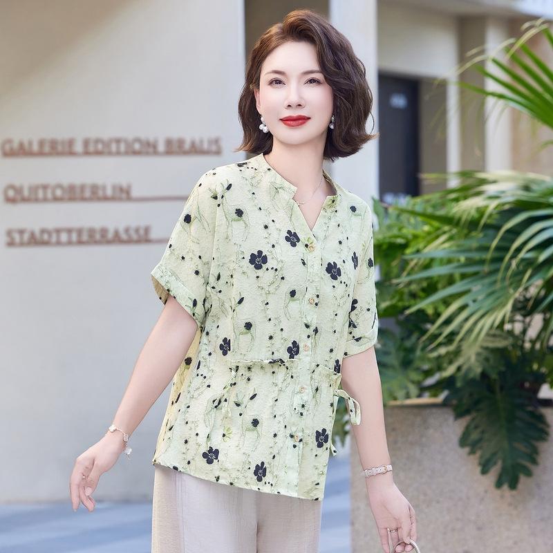 2026 Summer Chiffon Blouse for Young, Middle-aged, and Elderly Women - Stylish and Comfortable
