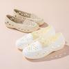 Breathable One Foot Perforated Women's Summer Toe Cap Anti Slip Single Shoe Mesh Sandals