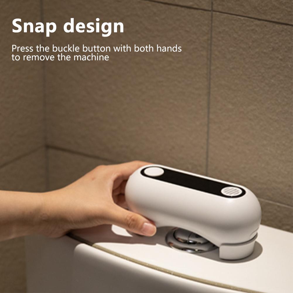 Automatic Toilet Flush Button IPX5 Waterproof Smart Toilet Flushing Sensor USB Charging Toilet Flush Kit for Home and Public Use China Mainland