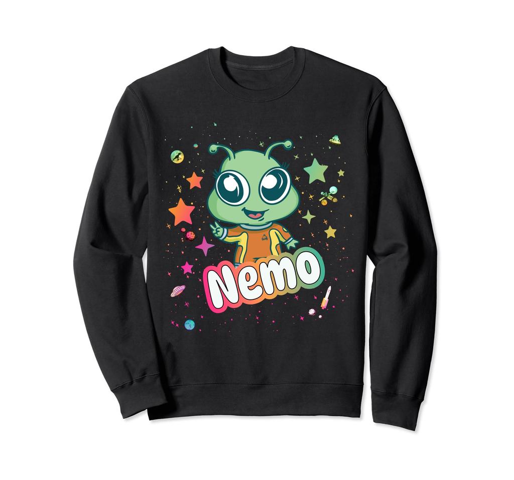 NEMO - Cute Boy Name with cute Astronaut Sweatshirt