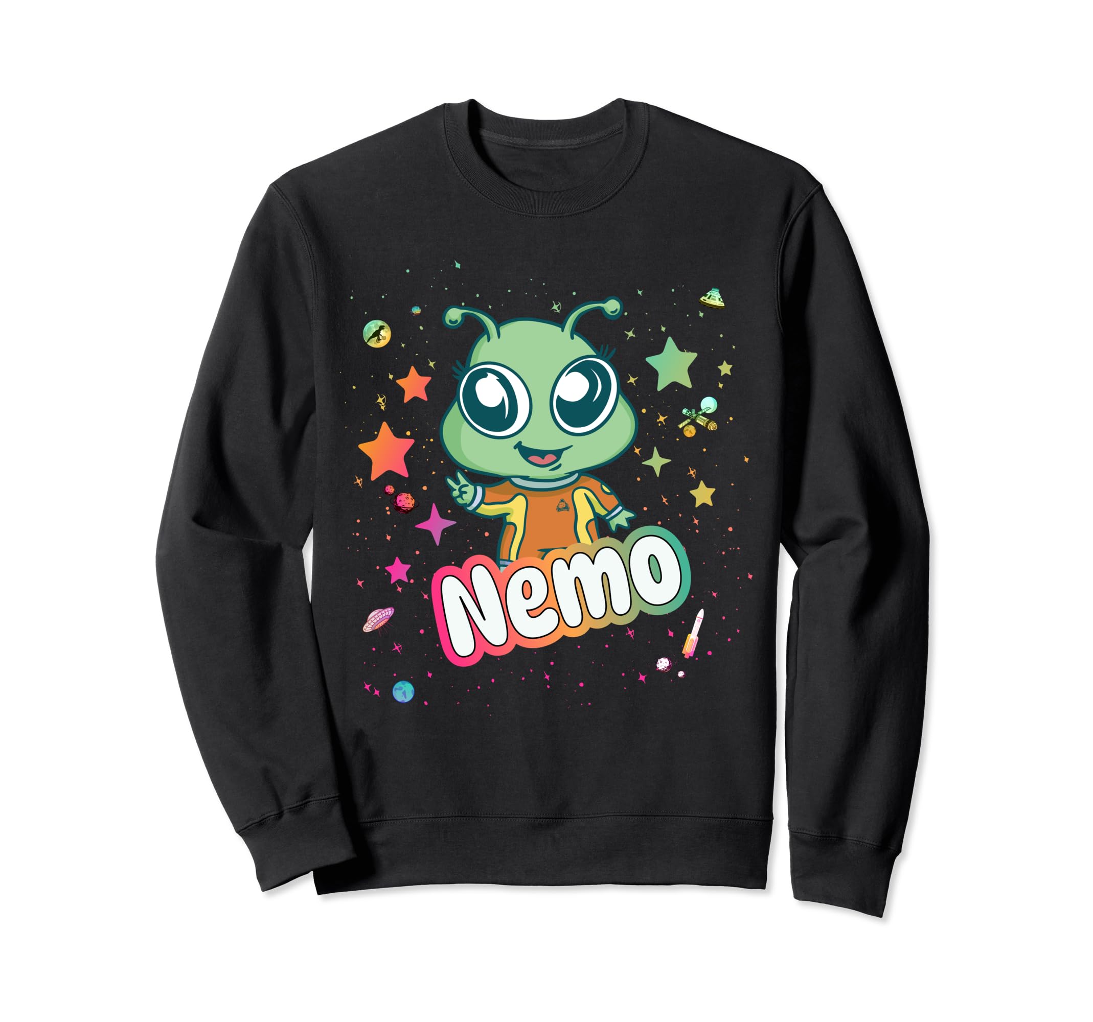 

NEMO - Cute Boy Name with cute Astronaut Sweatshirt