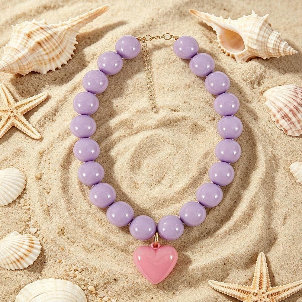 Colorful Beads Beaded Necklace Bohemian Style Pendant Jewelry Party Accessory
