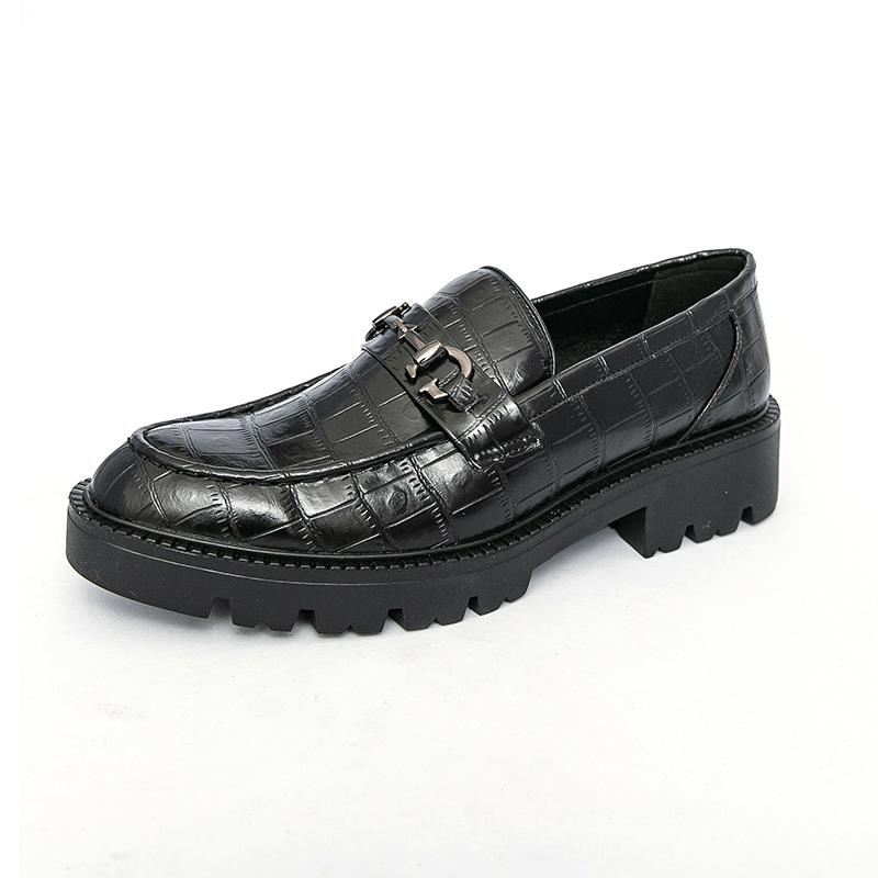 

Casual men s leather shoes Classic business style design Daily office work Thick soled casual loafers Fashion Party Plus Size 45