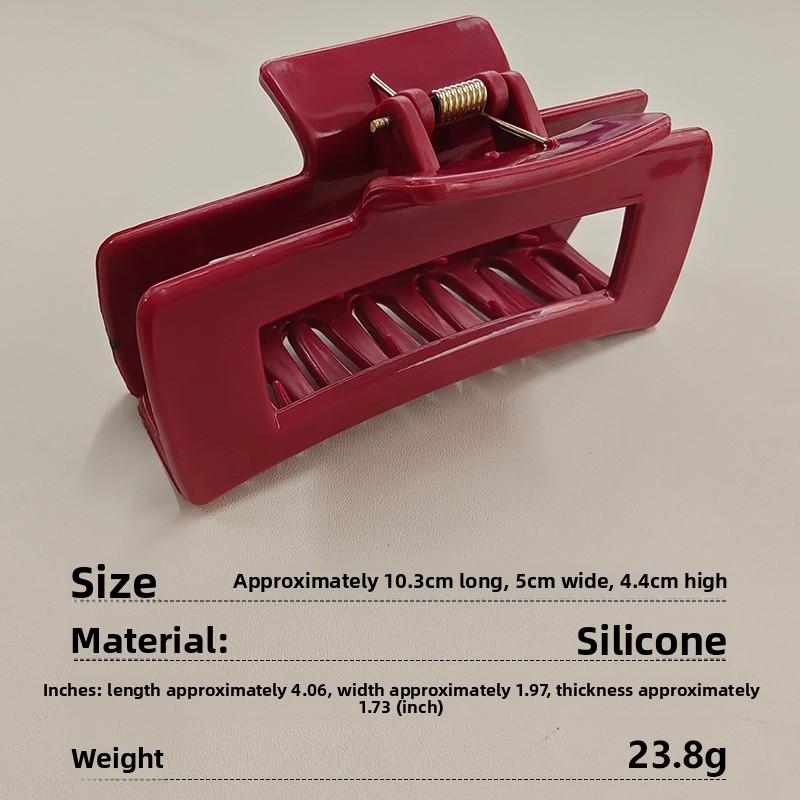 Soft Silicone Shark Clip, Safe and Non-irritating To The Head, New Large-sized Back of The Head Hair Bun for Women