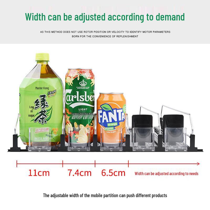 E-Type Automatic Beverage Shelf Organizer and Pusher for Supermarkets and Refrigerators