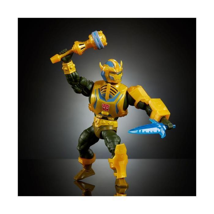 Masters of the Universe X Transformers Figurine Bumblebee Armor Man-At-Arms Heo European Exclusive 14 Cm