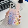 For IPhone16E Mobile Phone Case Imd Colorful for Apple 15promax Electroplated Laser Flower Protective Cover