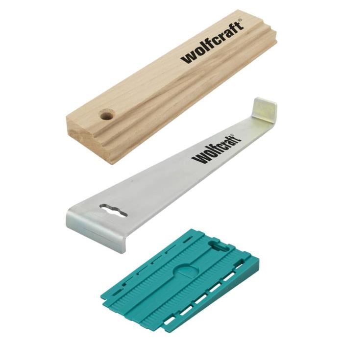 444134 wolfcraft Jeu d'outils de pose de stratifiés et de revêtements de sol