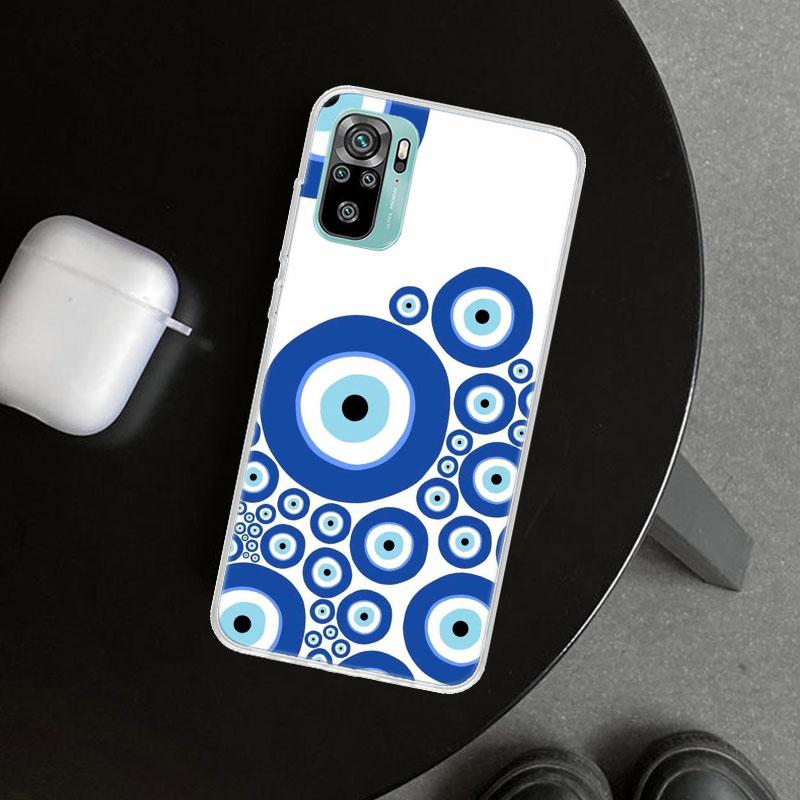 Lucky Blue Evil Eye Phone Case Cover for Xiaomi Redmi Note 15 14 13 12 11 Pro Plus 14S 12S 11S 11T 11E 10S 10 Customized Fundas