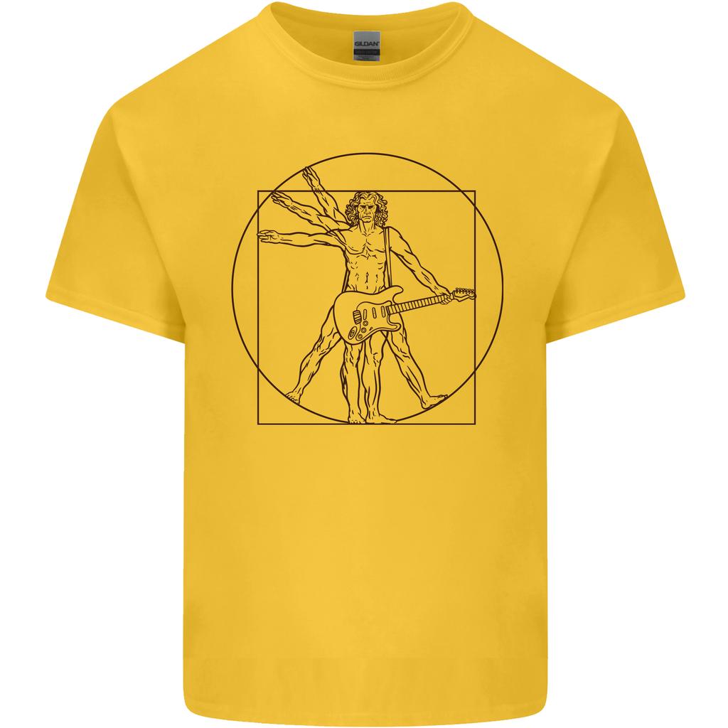 Guitar Vitruvian Unisex Guitarist Unisexs Light Cotton TShirt